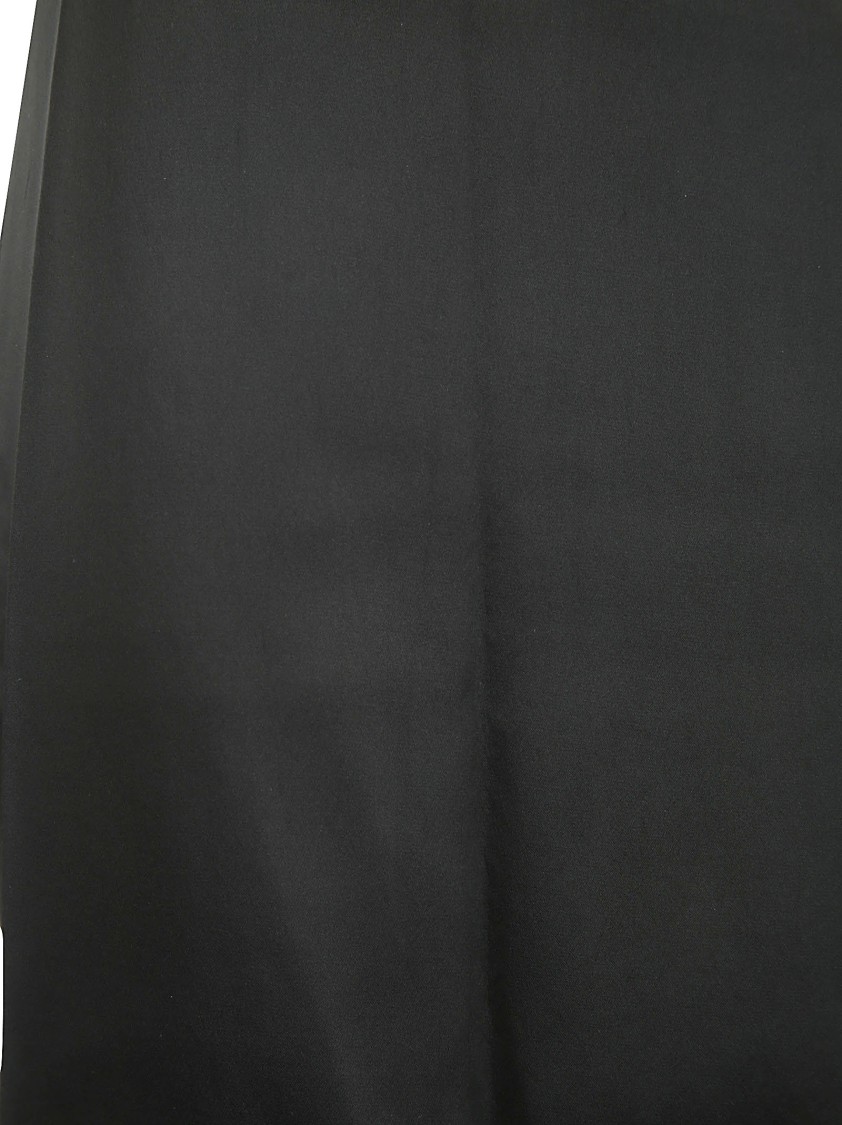 16arlington Satin Midi Sheath Skirt In Black