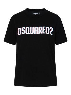Dsquared2 logo-print panelled shirt - Blue
