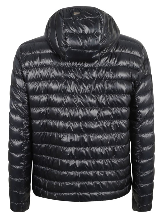 Shop Herno Midnight Blue Goose Down Padded Jackets In Black