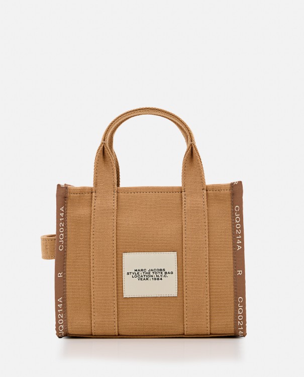 Shop Marc Jacobs The Small Jacquard Tote Bag In Brown