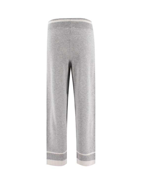 Shop Panicale Lapis Wool Blend Trousers In Grey