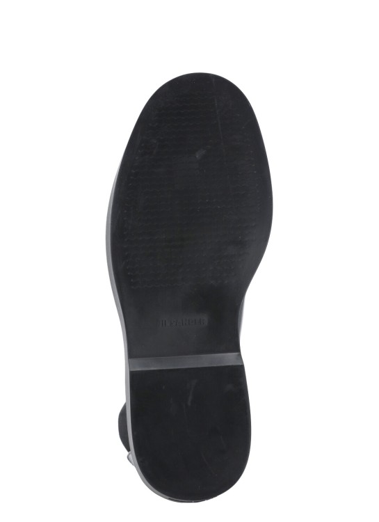 Shop Jil Sander Chelsea Leather Boots In Black