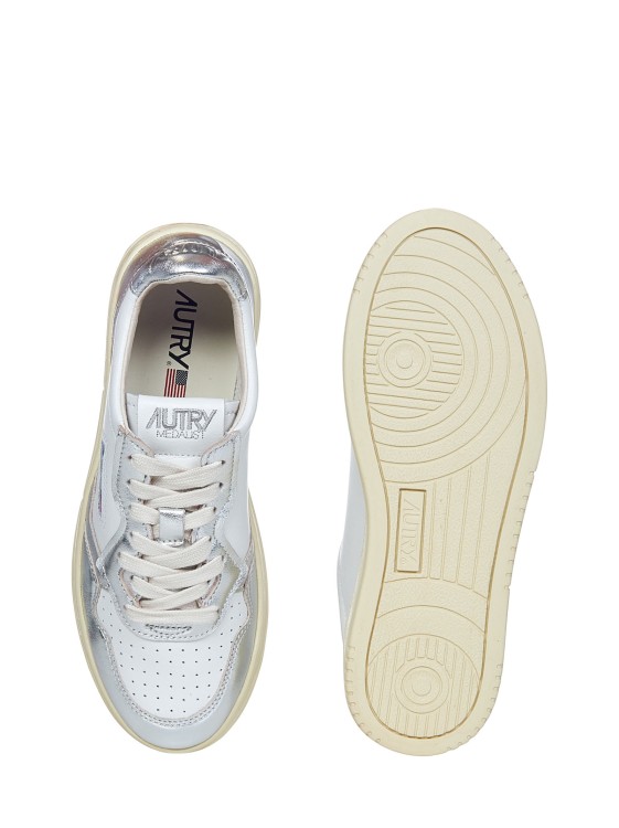 Shop Autry White High-quality Leather Low-top Sneakers