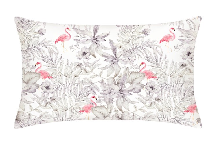 Shop Mayfairsilk Flamingos Pure Silk Pillowcase In White