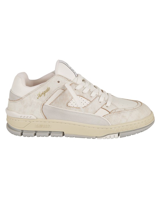 Shop Axel Arigato White/ecru/grey Calf Leather Sneakers In Neutrals