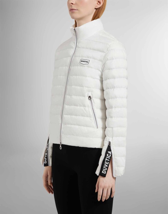 Shop Duvetica White Bedonia Puffer Jacket