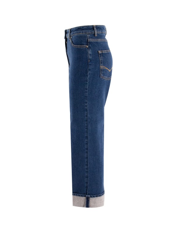 Shop Peserico High Waist Jeans In Blue