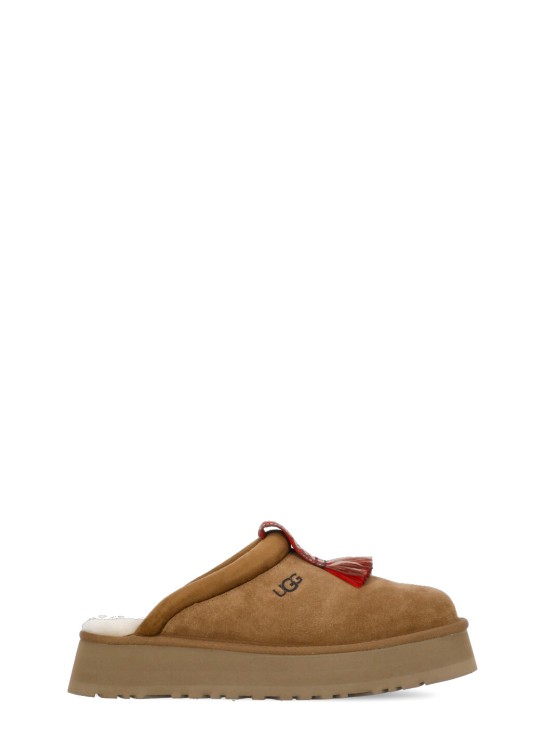 Shop Ugg Brown Suede Leather Sleepers