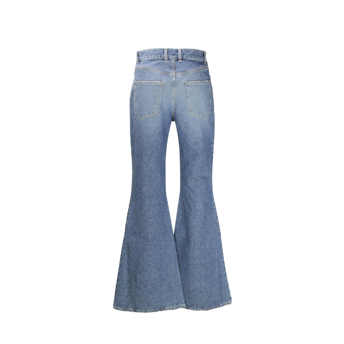 Chloé High-rise Heart-pocket Wide-leg Denim Jeans In Blue