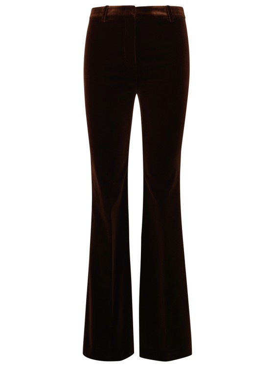 Etro Flare Trousers In Brown