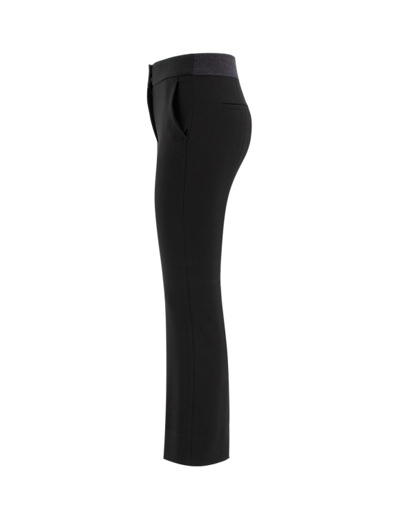 Shop Peserico Black Straight Trousers