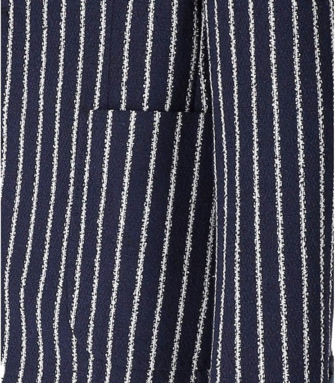Shop Manuel Ritz Gully Blue Pinstripe Single-breasted Jacket
