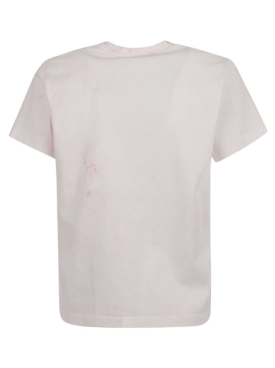 Shop Alexander Wang Light Pink T-shirt With Slogan Print In White