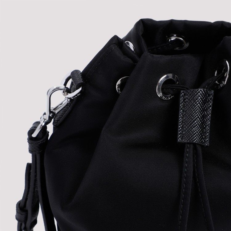 Prada Re-nylon Pouch In Black
