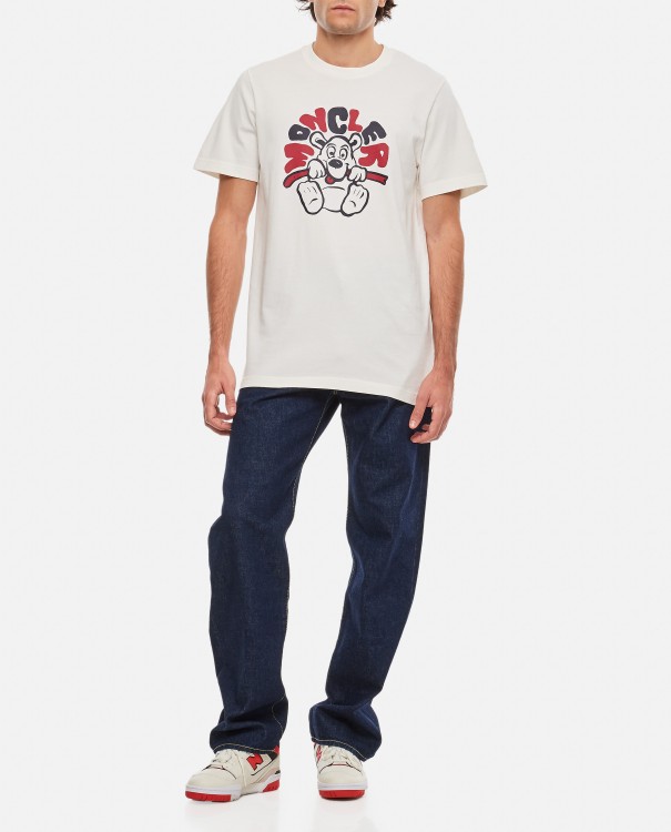 Shop Moncler T-shirt Logo In White