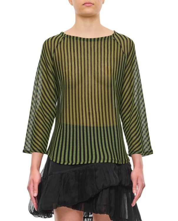 Shop Vitelli Linen Cotton And Wool Raglan Sweater In Black