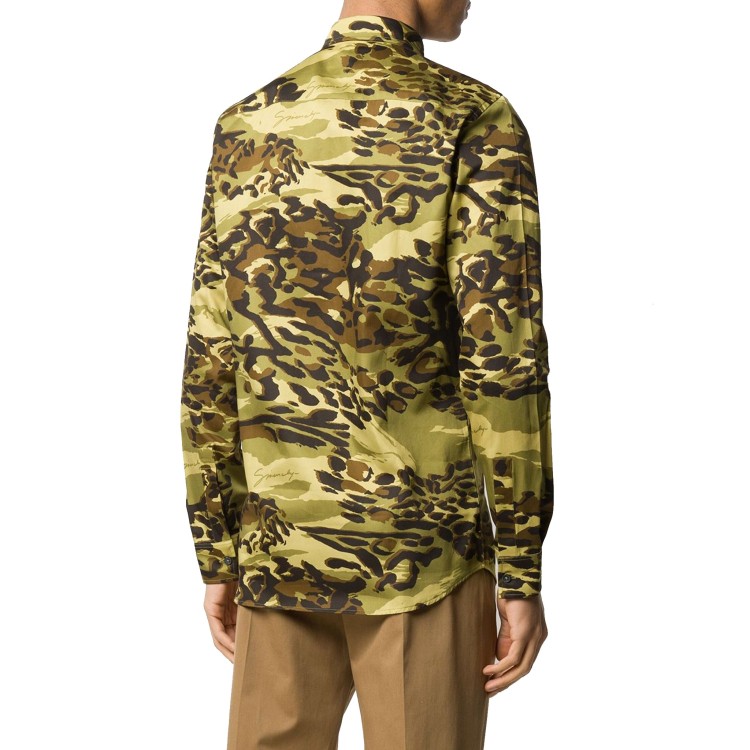 Shop Givenchy Camouflage Print Shirt In Black
