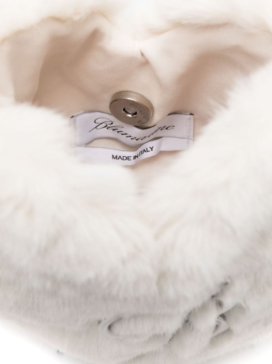 Shop Blumarine Heart-shape Shoulder Bag In White