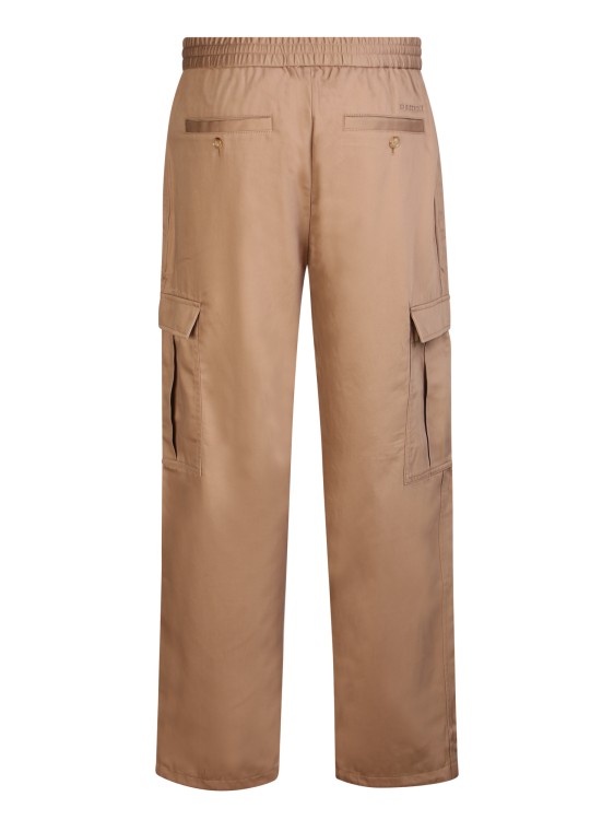Shop Burberry Capleton Pants With Cargo Pockets In Neutrals