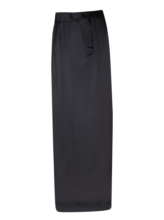 Shop Mm6 Maison Margiela Viscose Skirt In Black