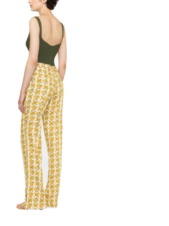 Etro Multicolored Apples Print Trousers