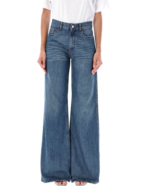 Coperni Rigid Mid-rise Straight-leg Jeans In Blue