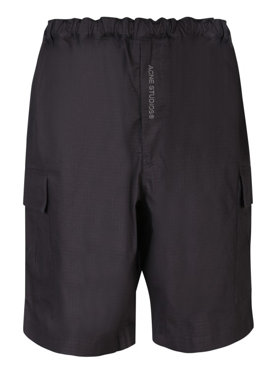 Shop Acne Studios Nylon Shorts In Black