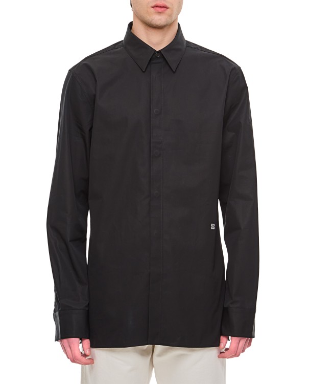 Shop Givenchy Cotton Shirt In Black