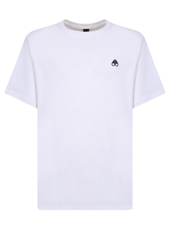 Shop Moose Knuckles White Satellite Cotton T-shirt