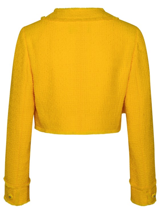 Shop Dolce & Gabbana Yellow Wool Jacket In Gold