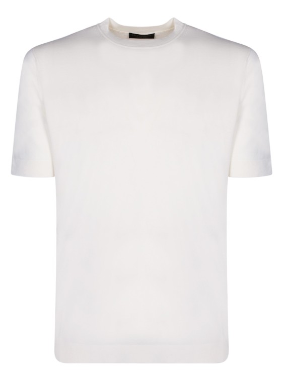 Dell'oglio Fine-knit Cotton T-shirt In White