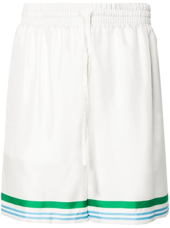 Shop Casablanca White Casa Sport Shorts