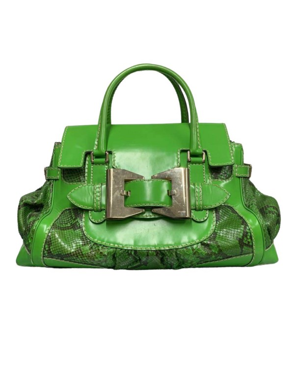 Gucci Green Dialux Queen Large Bag