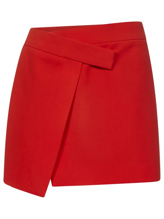 Attico Cloe Skirt In Red