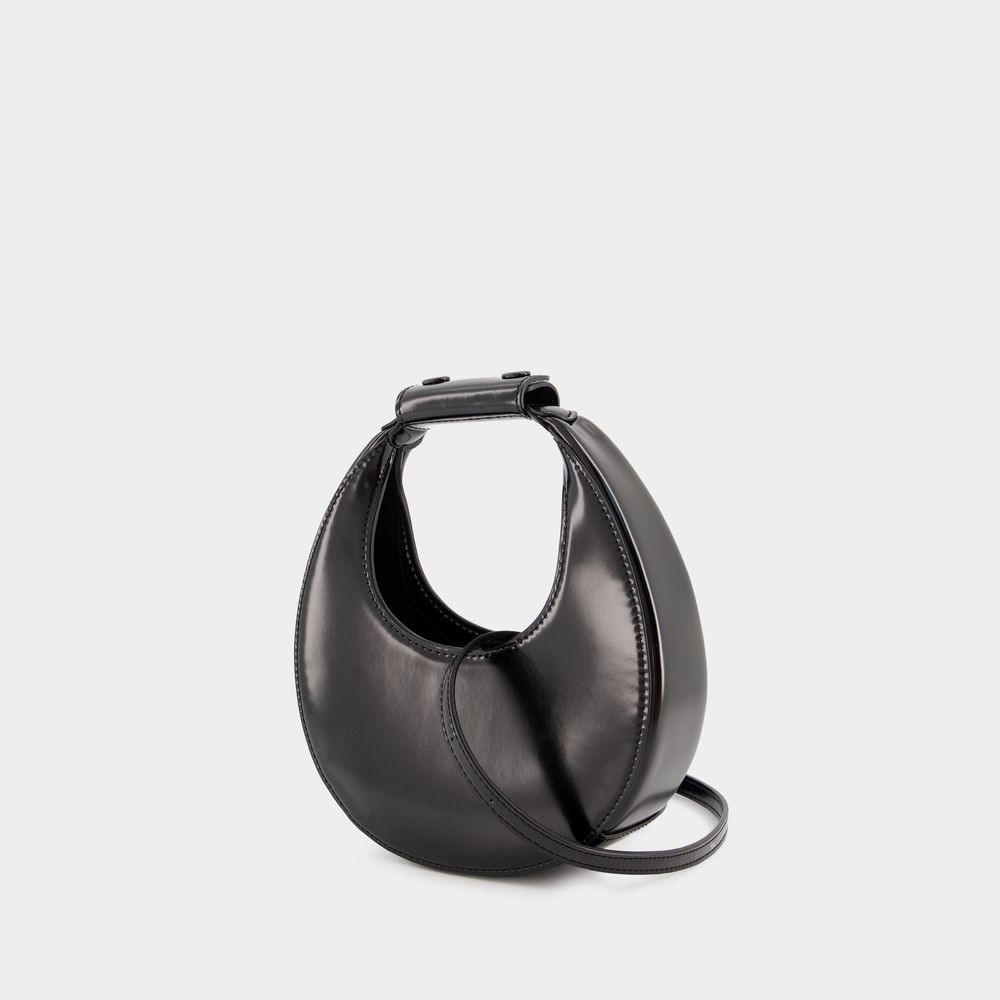 Staud Good Night Moon Purse - Leather - Black In Black