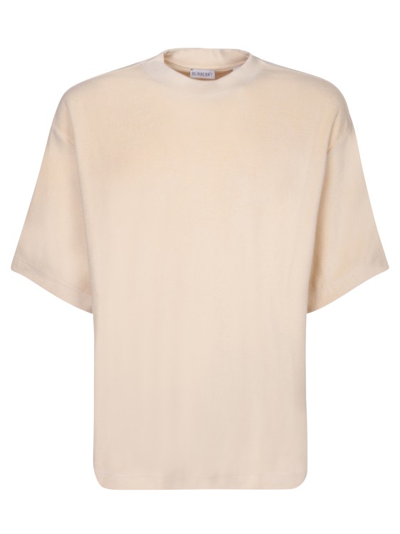 Shop Burberry Cotton T-shirt In Neutrals
