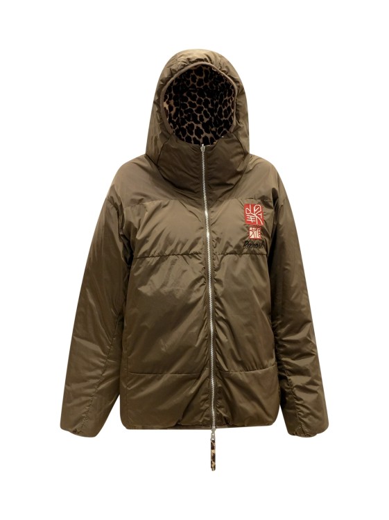P.a.r.o.s.h Particle Reversible Padded Jacket In Green