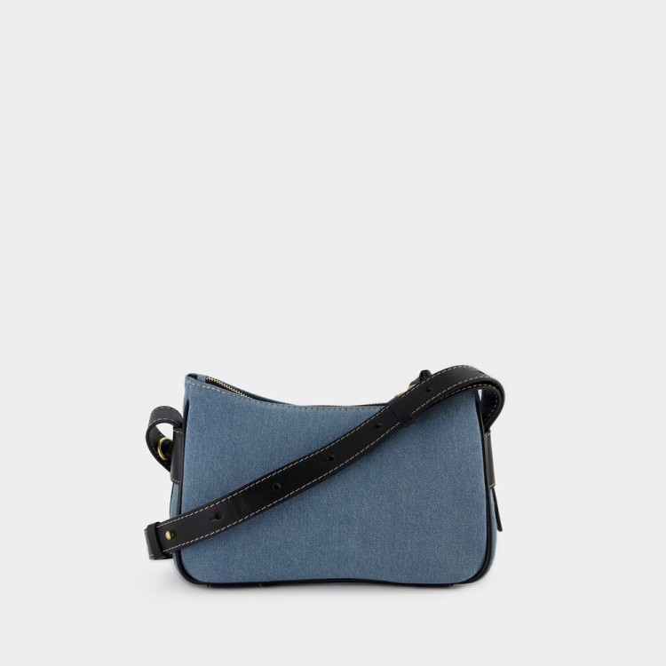 Shop See By Chloé Hana Crossbody Bag - Cotton - Denim In Blue