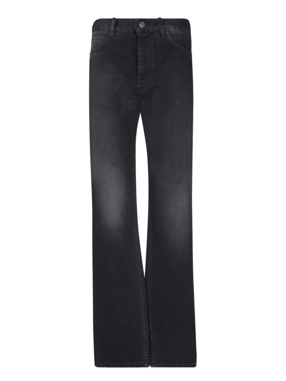 Shop Balenciaga Denim Left Hand Soft Jeans In Black