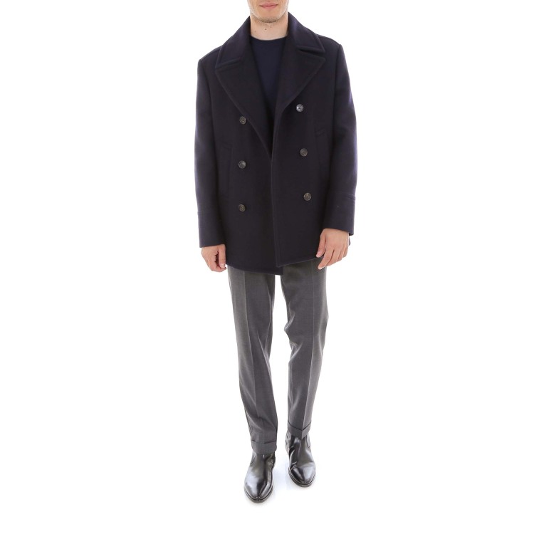 Shop Brunello Cucinelli Blue Wool And Cashmere Sweater In Black