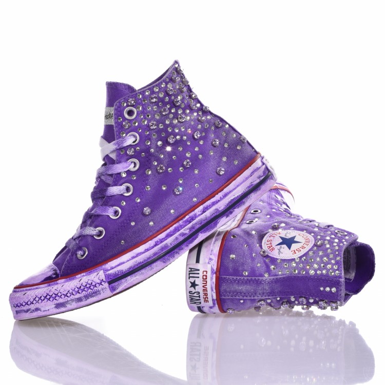 Shop Converse Chuck Taylor Hi Violet In Purple