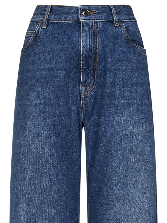 Shop Etro Blue Baggy Jeans