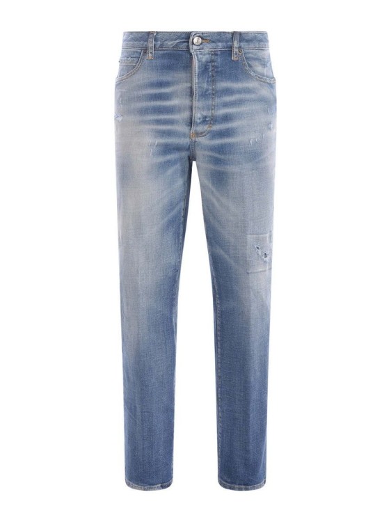 Dsquared2 Light Blue Cotton Jeans In Grey