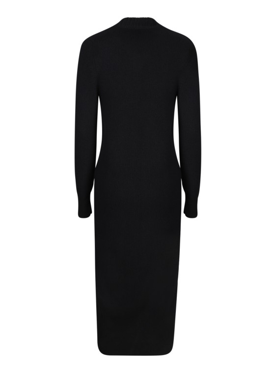 Shop Sacai Wool Dress In Black