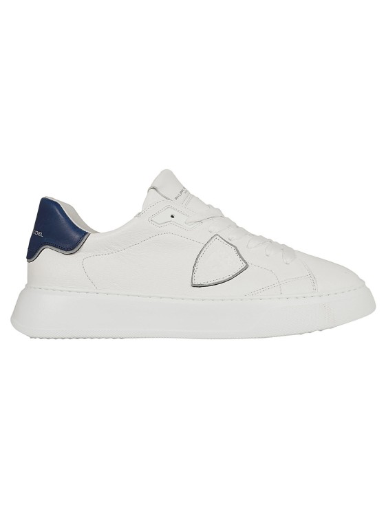 Shop Philippe Model Leather Iconic Sneakers In White