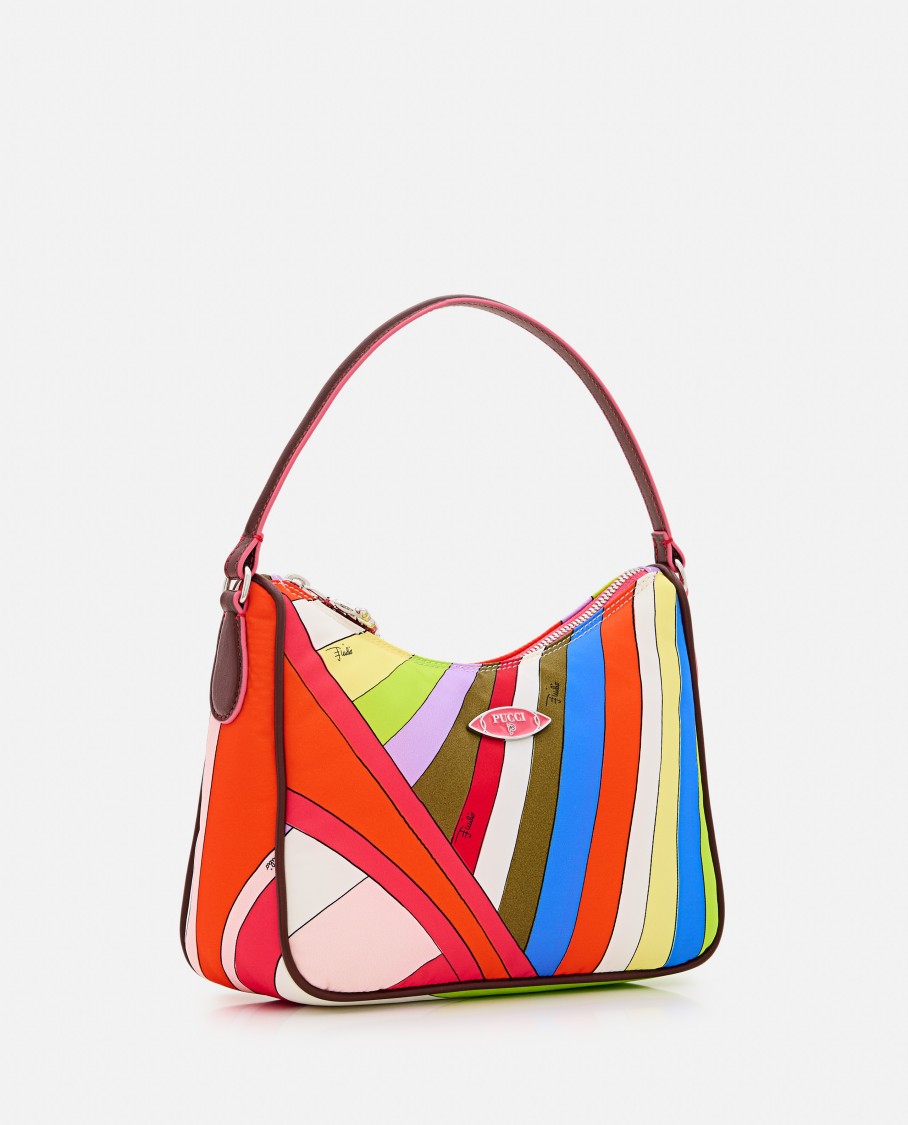 Pucci Nylon Shoulder Bag In Multicolor