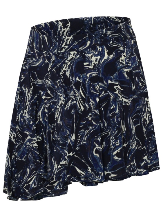 Shop Isabel Marant Teyana' Blue Silk Skirt