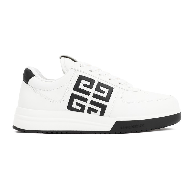 Givenchy White And Black Low-top G4 Sneakers