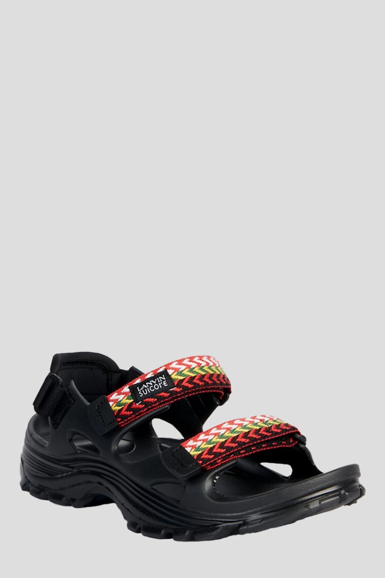 Suicoke X Lanvin Man Sandals Black Size 9 Eva (ethylene - Vinyl - Acetate) In Black