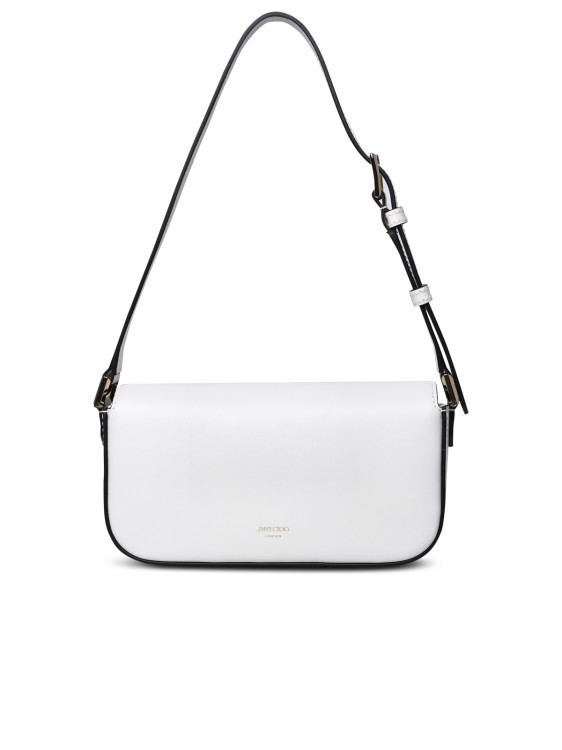 Shop Jimmy Choo Avenue Mini Shoulder Bag In White